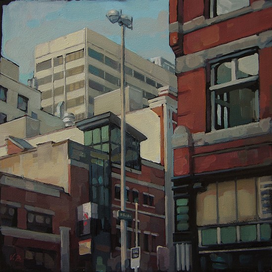 Victoria Brace, Riverside & Post
2024, oil on panel