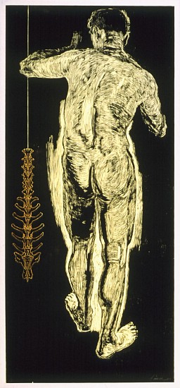 Mary Farrell, Skin and Bones 1
unframed wood cut