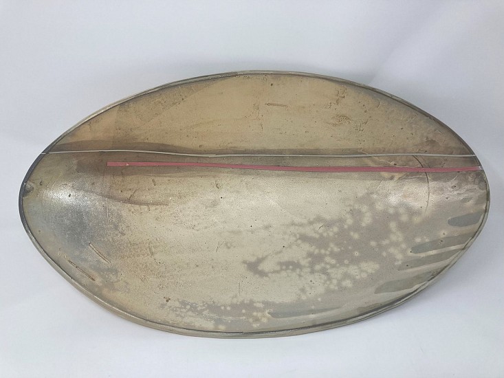 Tom Jaszczak, Oval Tray with Pink Stripe
2021, earthenware