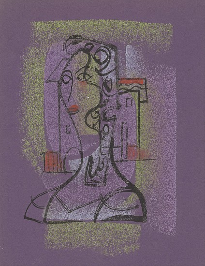 Ernest Lothar, Untitled
pastel on construction paper