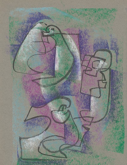 Ernest Lothar, Untitled
pastel on construction paper