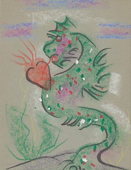 Ernest Lothar, Untitled
pastel on construction paper