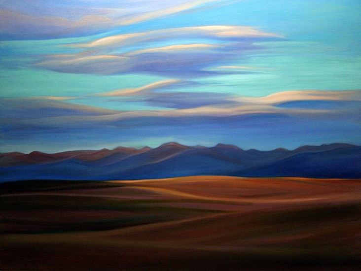 Louise Lamontagne, Montana Sky VII - Rhythms of the West (Montana Sky)
2021, oil on board