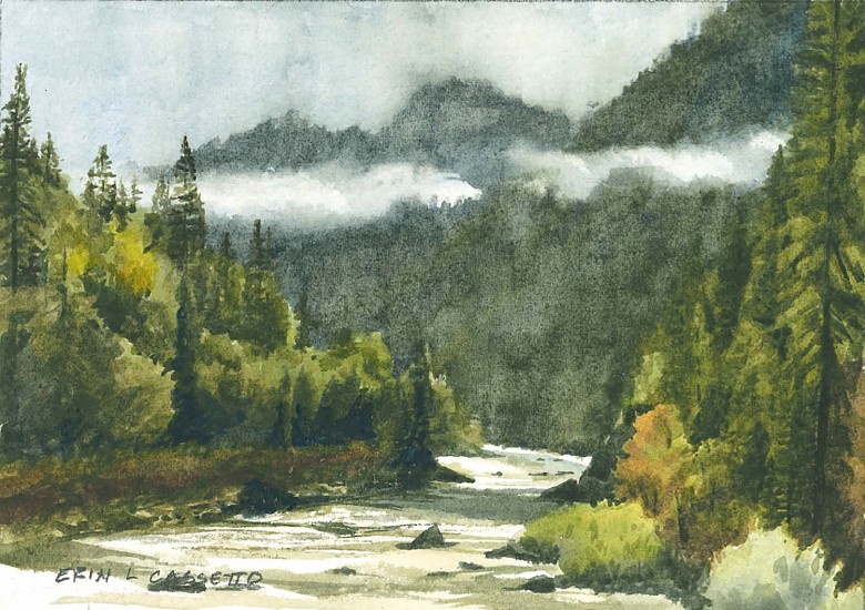 Erin Cassetto, A chill on this fall morning.
2024, Watercolor on Arches