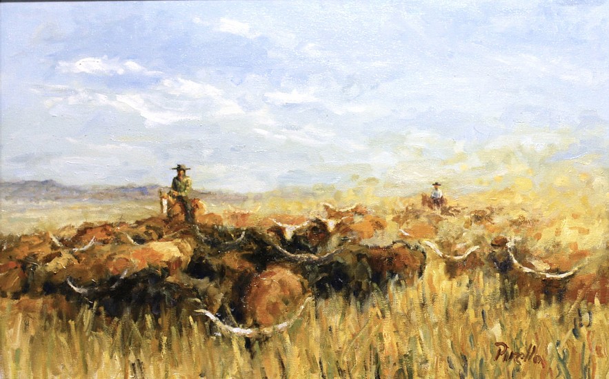 Dennis Pirello, Cattle Drive
2023, oil