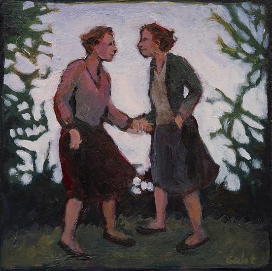 Carol Aust, Best Friends
acrylic on panel