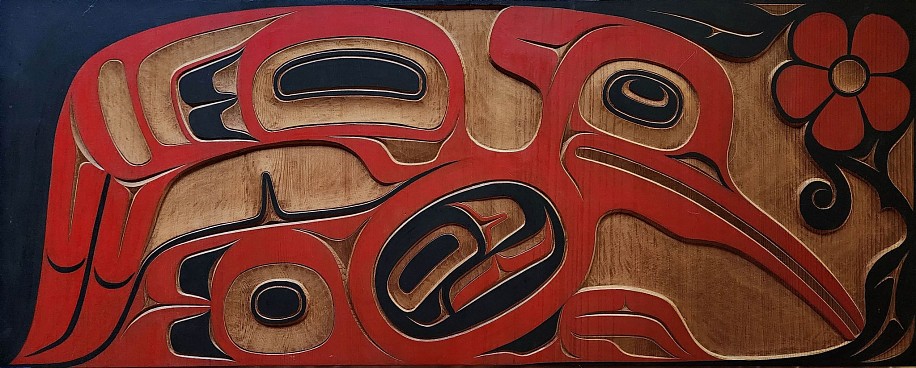 Unknown Artist, Red and Black Relief Sculpture
wood