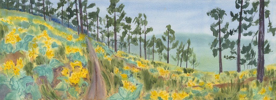 Megan Perkins, A Golden Walk
2024, watercolor