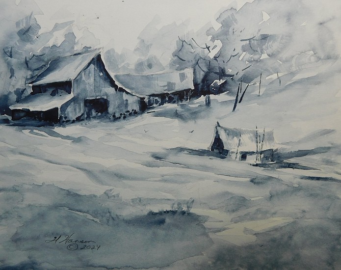 Wes Hanson, Snowbound
2024, watercolor