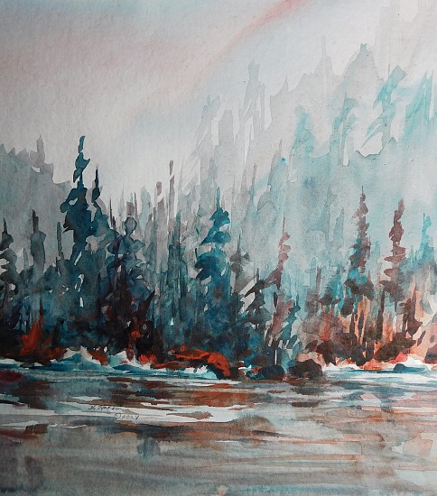 Wes Hanson, Canadian Motif
2024, watercolor