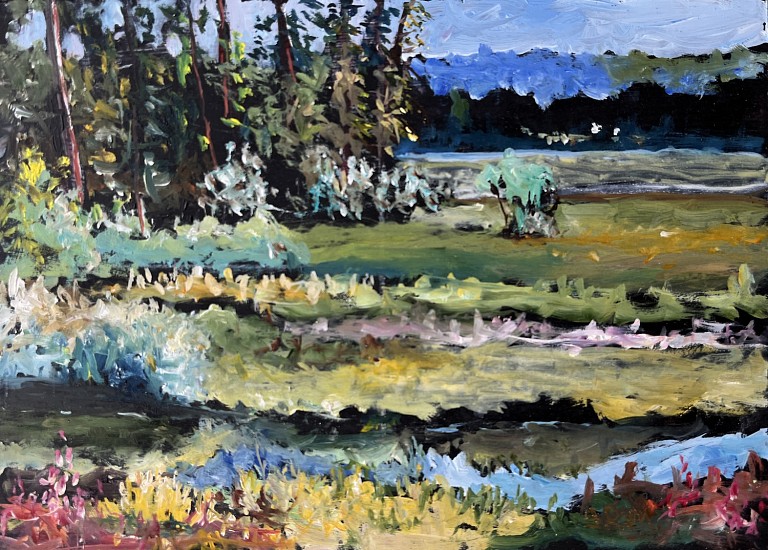 LR Montgomery, New Wild Rice at CDA Lake (Chatcolet)
2024, oil on panel