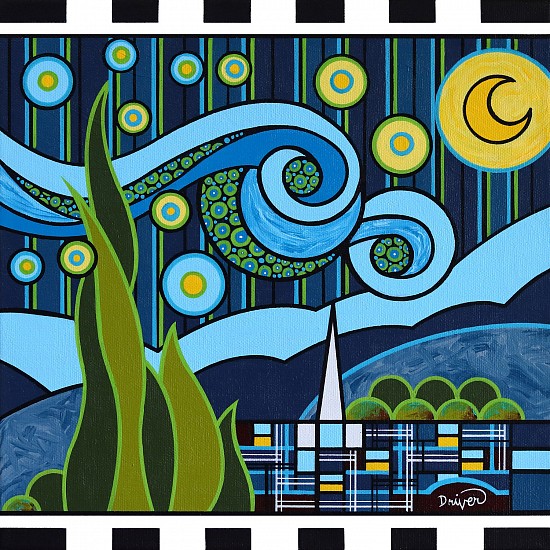 Denny Driver, The Starry Night #5
2024, Acrylic Paint