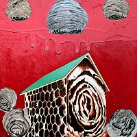 HAYK 0008 Wasp House 36x36 inches copy