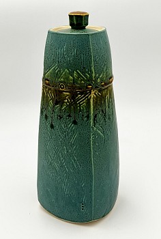 DEV 0302 Tall Turquoise Jar