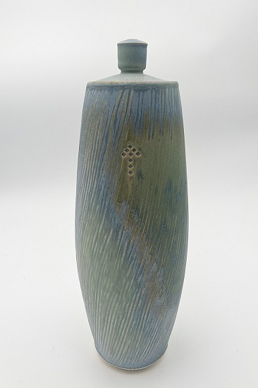 Nick DeVries, Tall Turquoise Jar
2025, white stoneware