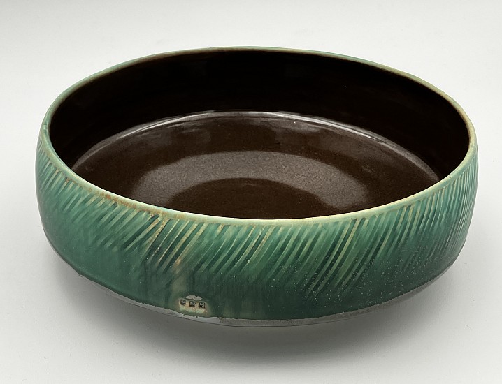 Nick DeVries, Low Green Bowl
2025, porcelain
