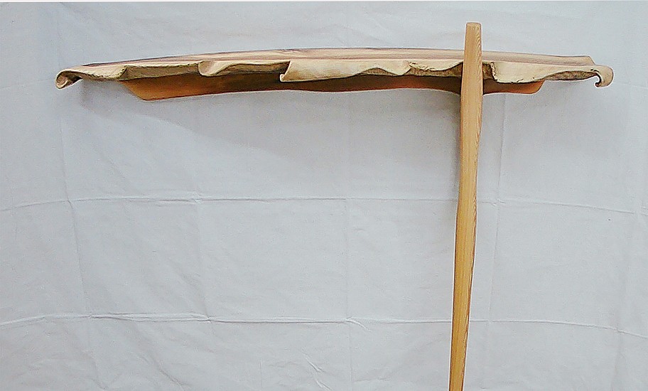 Samuel Gentz, One legged wall table
2025, English walnut