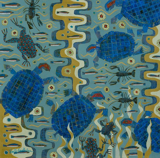 Shelle Lindholm, Pond Party
acrylic on panel