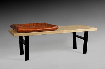 redwood pillow bench