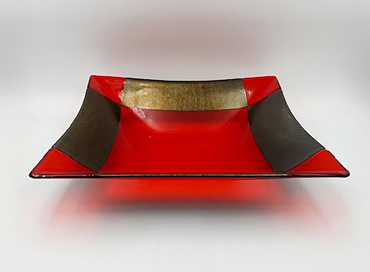 Louise Telford, Orange Sunset Square Bowl
glass