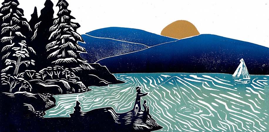 Hannah Spencer, Tubbs Hill
woodblock
