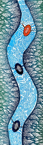 Hannah Spencer, Flowing
woodblock