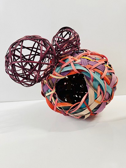 Alexandria Sorrels
Rattan woven on copper conduit hoop