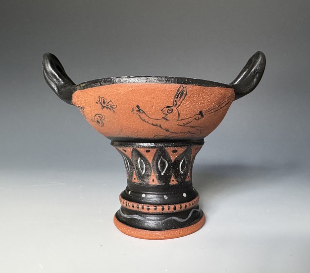 Mary Frances Dondelinger, Short Goblet with Handles
clay
