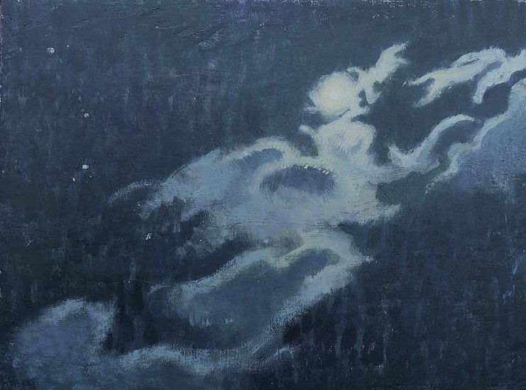 Kathy Gale, Winter Moon, Study
2025, mixed media