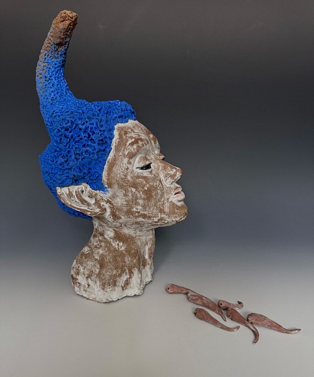 Mary Frances Dondelinger, Aquatic God of Fertilit
2025, clay