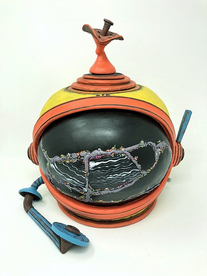 Louise Schollaert, The Get Away Machine
2022, Ceramic, Cone 6, Underglaze