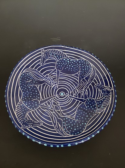 Betsey Hurd, Three Horse Platter
2025, clay