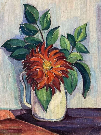 Delia Mannion Frund, Flower/Red Knife - 2 Sided
oil on canvas