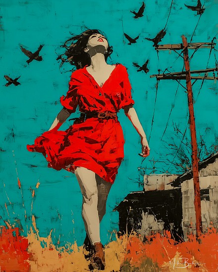 Mike Baker, She Walks Free
2025, A.I. Generated Print