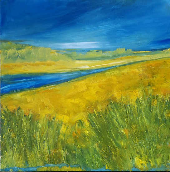 Teresa Rancourt, Life Mirrors A River
2025, Mixed media collage/acrylic framed in natural float frame