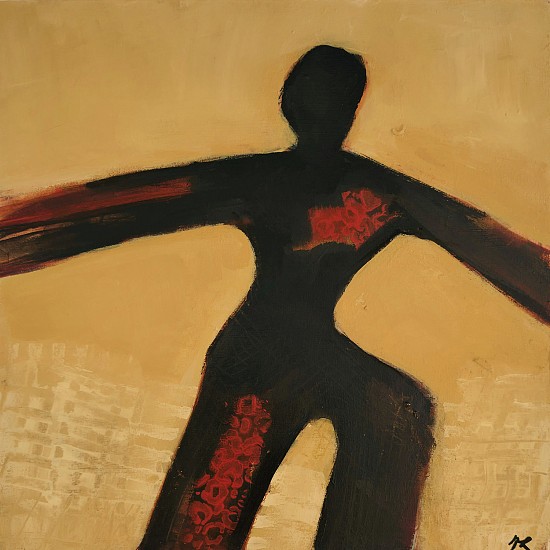 Teresa Rancourt, In The Spin
2025, Mixed media collage/acrylic framed in natural float frame