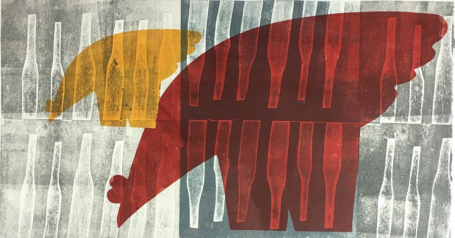 Larry Calkins and Becky Street, Big Chicken, Little Chicken
2017, monoprint