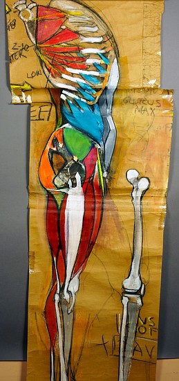 Peter Cox, Long Profile-Torso/Leg
2017, Pastel and charcoal on paper