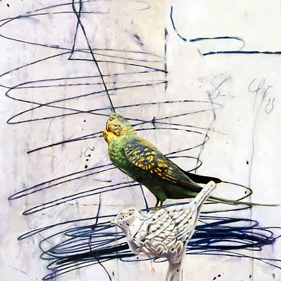 Michael Haykin, Last Two Birds On Earth
2017, oil on canvas