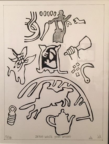 Harold Balazs, Do Not Waste Your Wishes 10/18
2012, Computer Ink/ Graphite